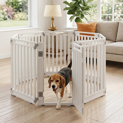 8-panel dog playpen DirectDeals, white HDPE, 31.5 in high, indoor/outdoor use on Tampa Home & Garden Store