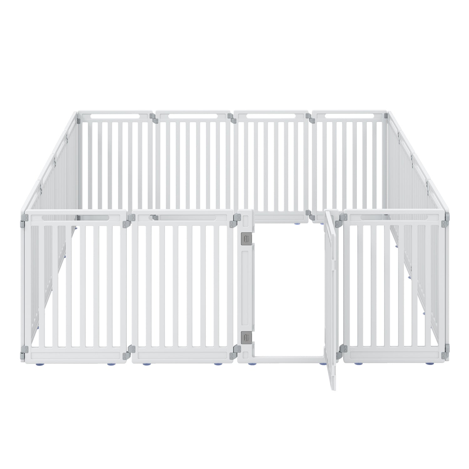 16-Panel Dog Playpen DirectDeals, white 31.5in height modular pet gate for indoor/outdoor use on Tampa Home & Garden Store