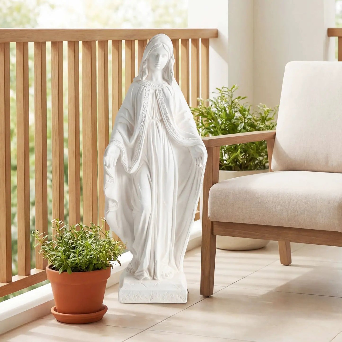 Virgin Mary Statue 31.5 Inch for Yard Patio