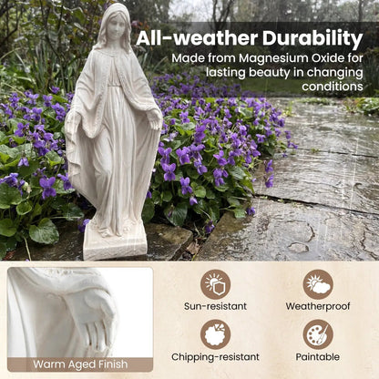 Virgin Mary Statue 31.5 Inch for Yard Patio