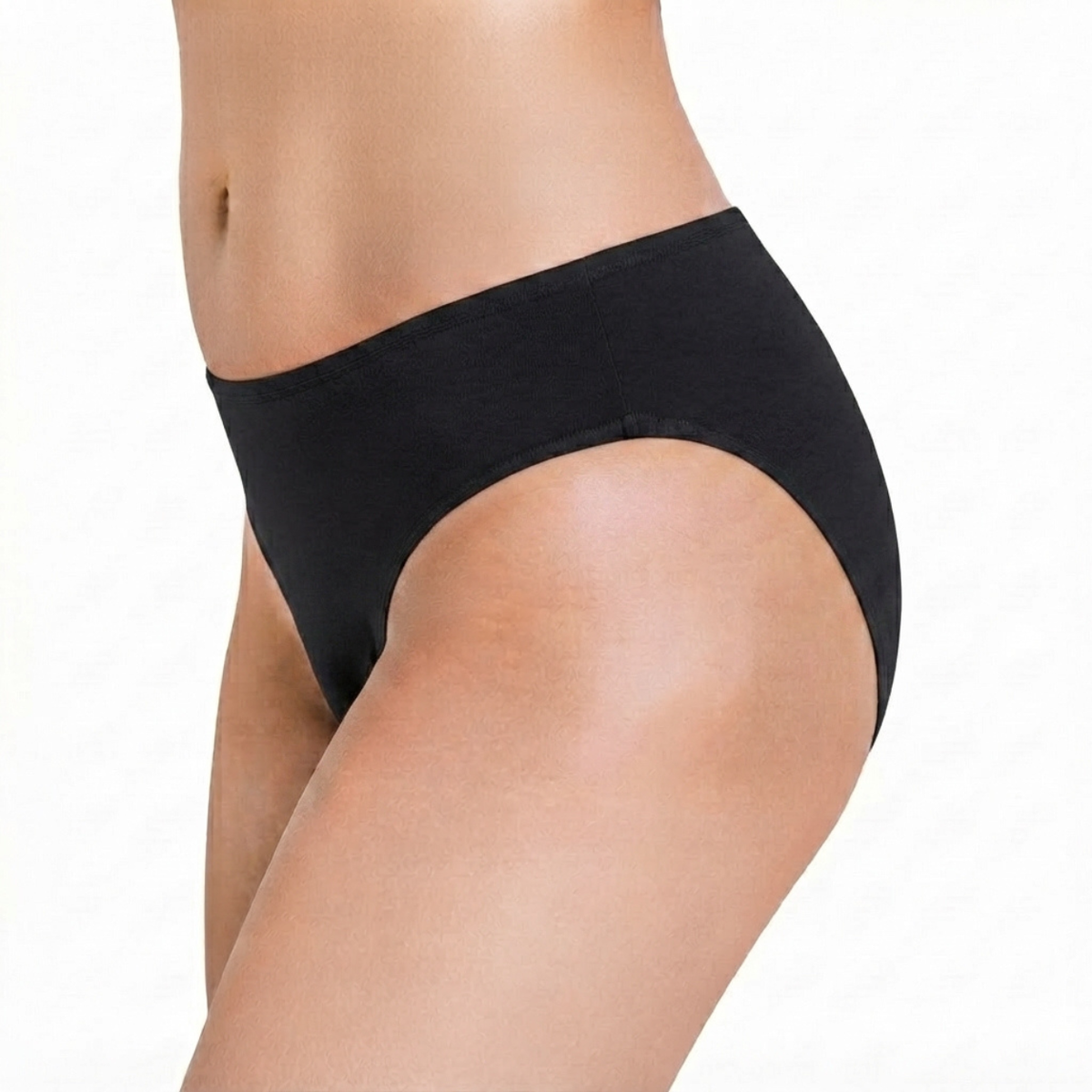 Everyday Classic Fit Hemp Bikini bottom in black by Net Positive on Tampa Home & Garden Store