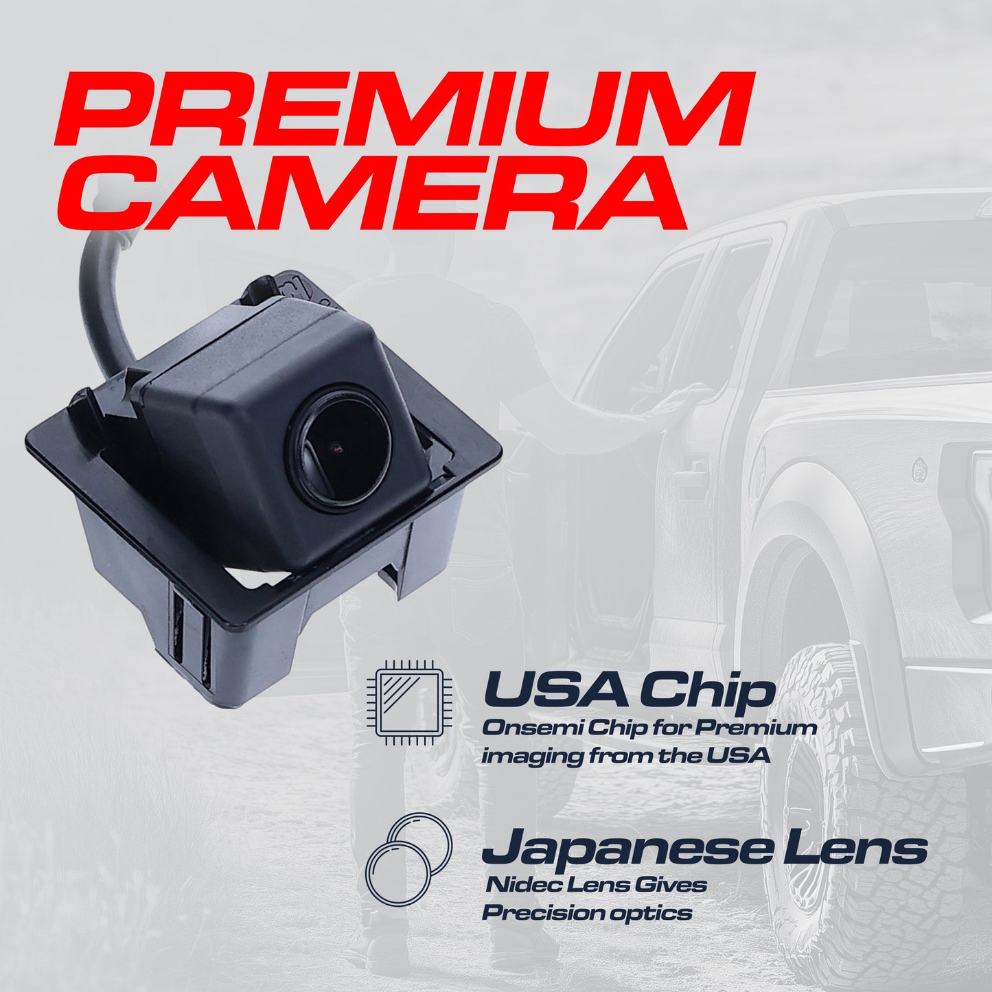 Master Tailgaters OEM backup camera for Cadillac CTS/CTS-V, black housing with lens on Tampa Home & Garden Store
