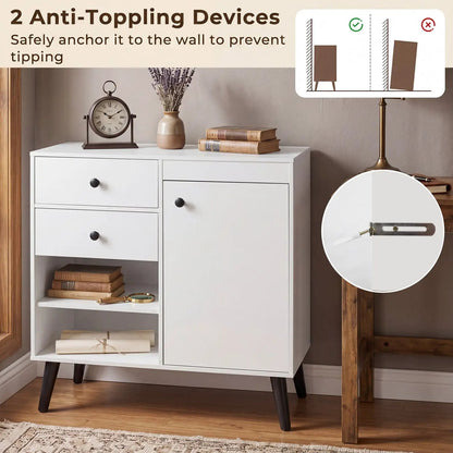 31 Inch Sideboard Cabinet with 2 Drawers