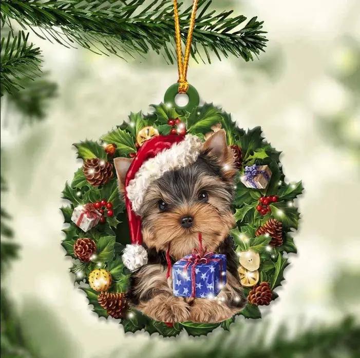 Car Pendant Sleeping Dog Angel Decor Hanging