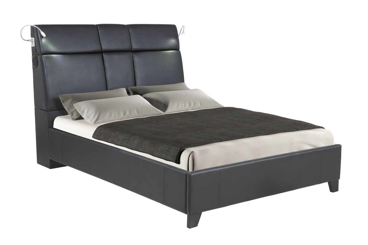 Modern Music Bed with Touch Lighting and Tray