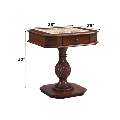 Cherry Bishop reversible chess checker game table with game tray by Unique Piece Furniture on Tampa Home & Garden Store