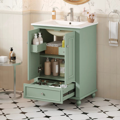 Modern Bathroom Vanity With Sink and Drawer