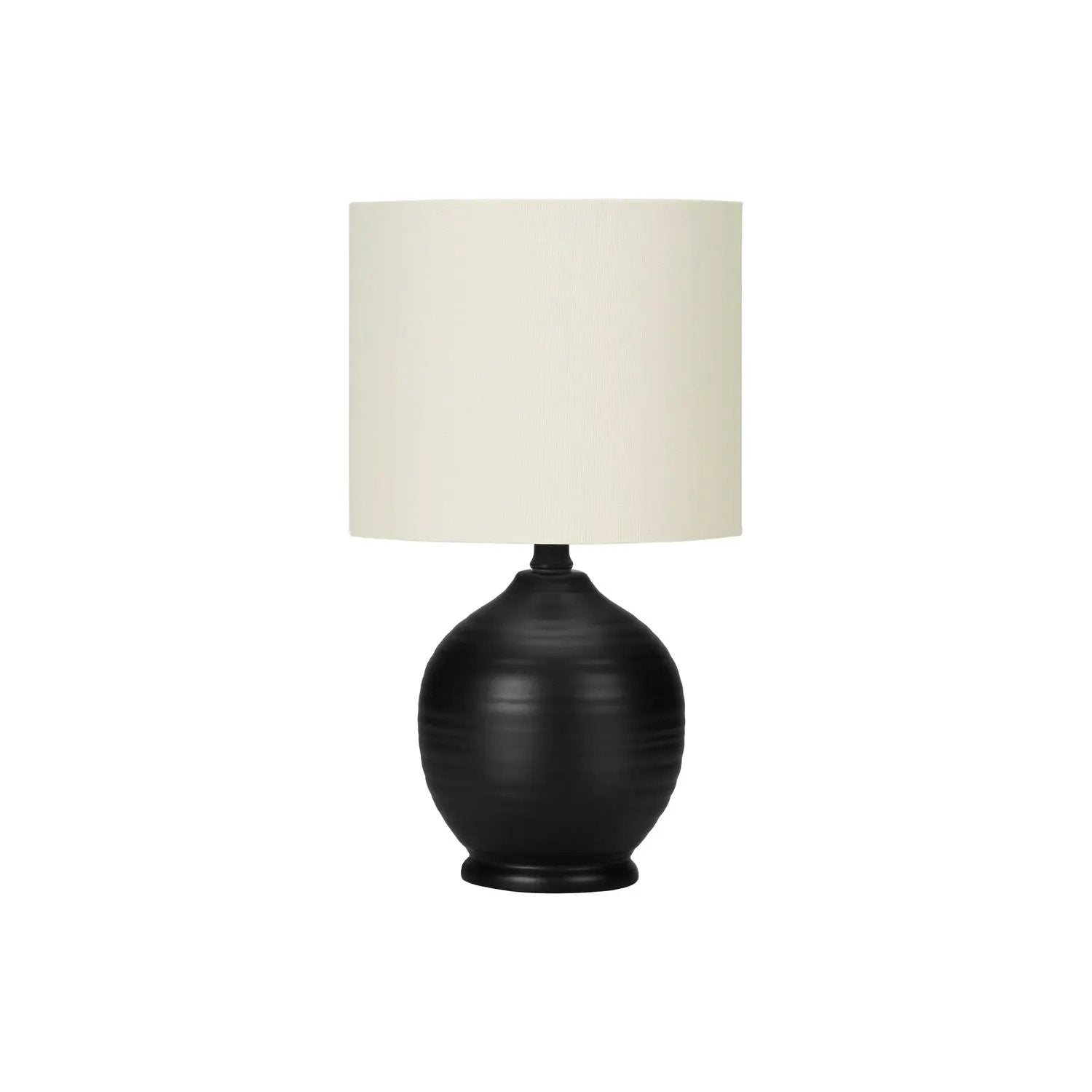 Table lamp ceramic black base with white shade Unique Piece Furniture on Tampa Home & Garden Store