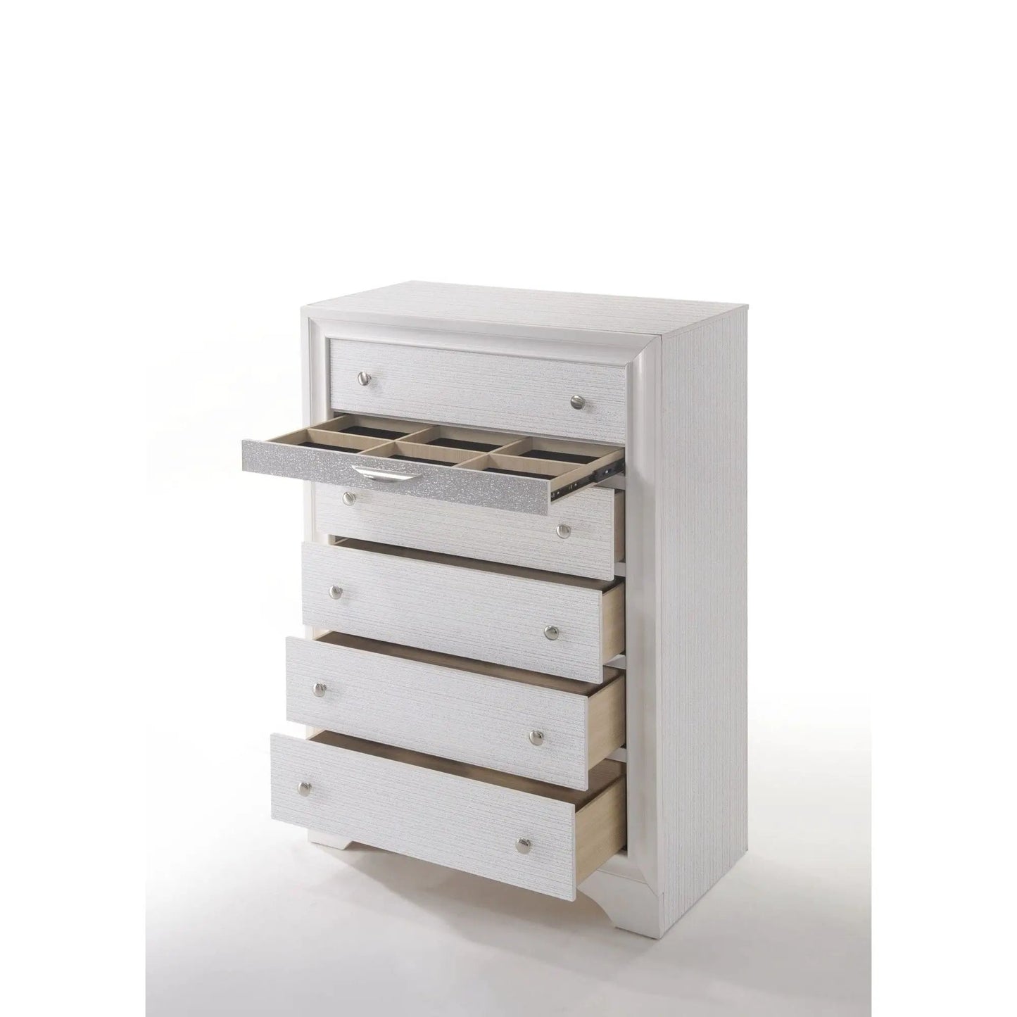 Naima Five Drawer Vertical Storage Chest Glide