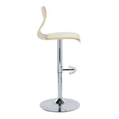 Folia Adjustable Barstool With Swivel Footrest