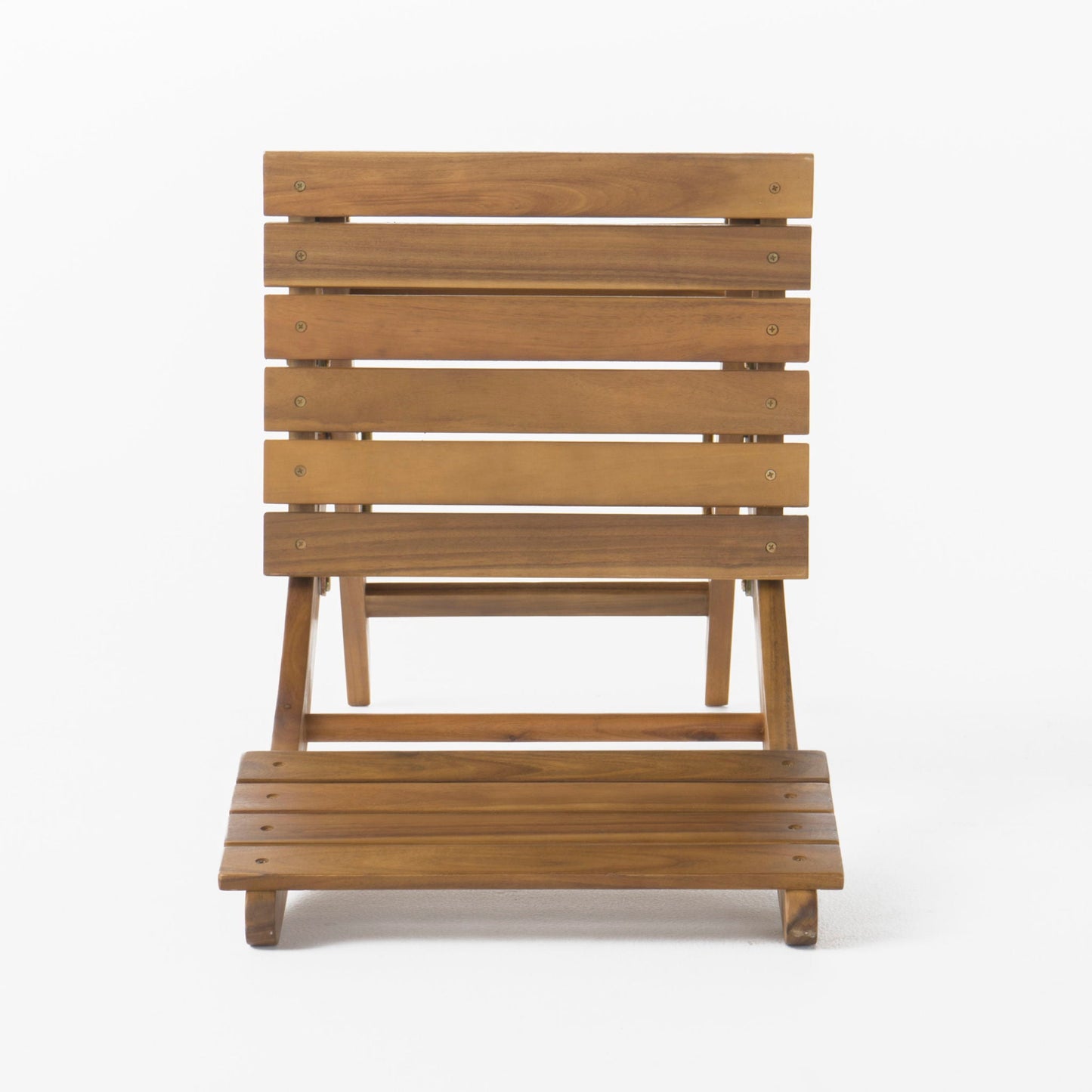 Outdoor Foldable Wood Dining Chair Set of Two
