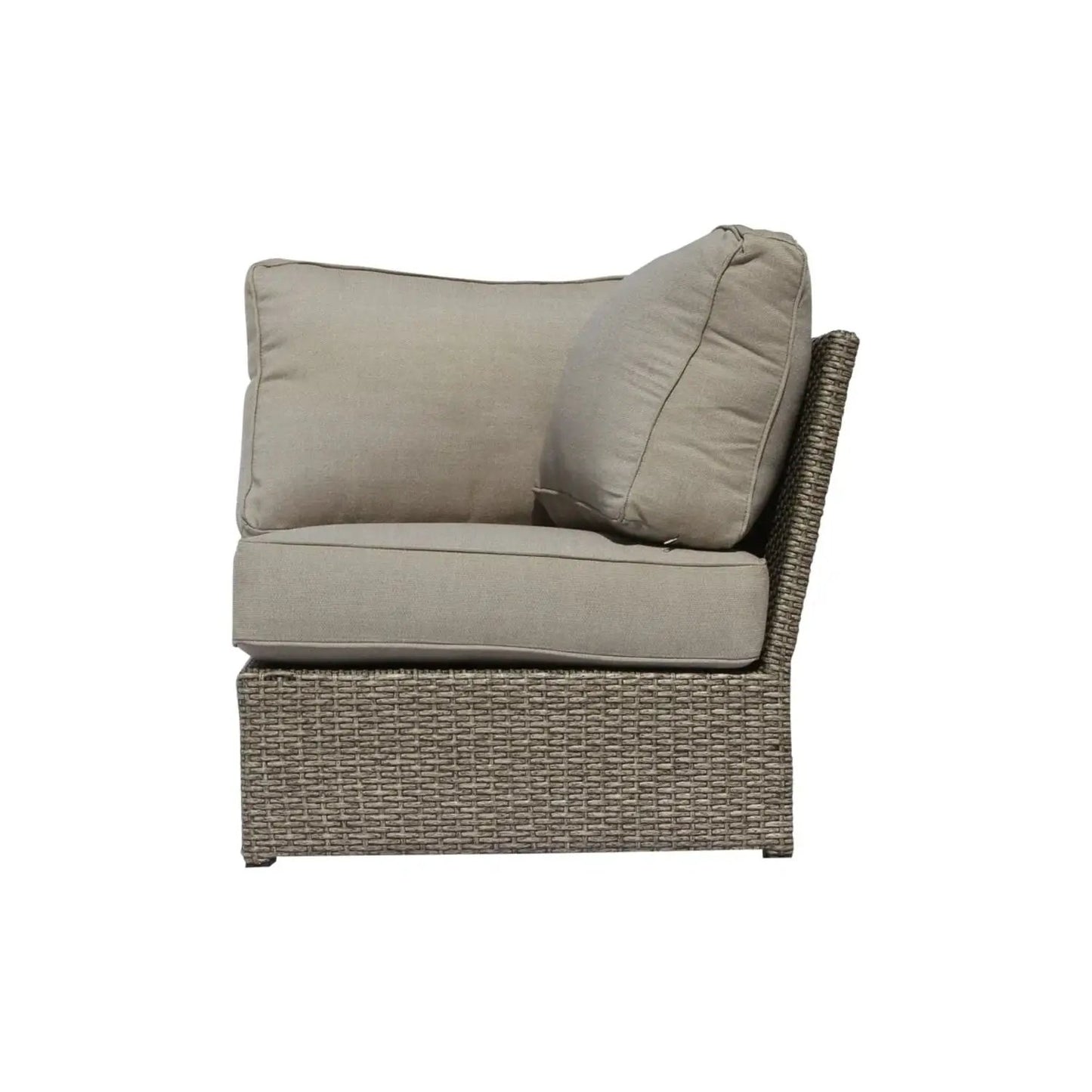 Outdoor Wicker Sectional with Weather Cushions