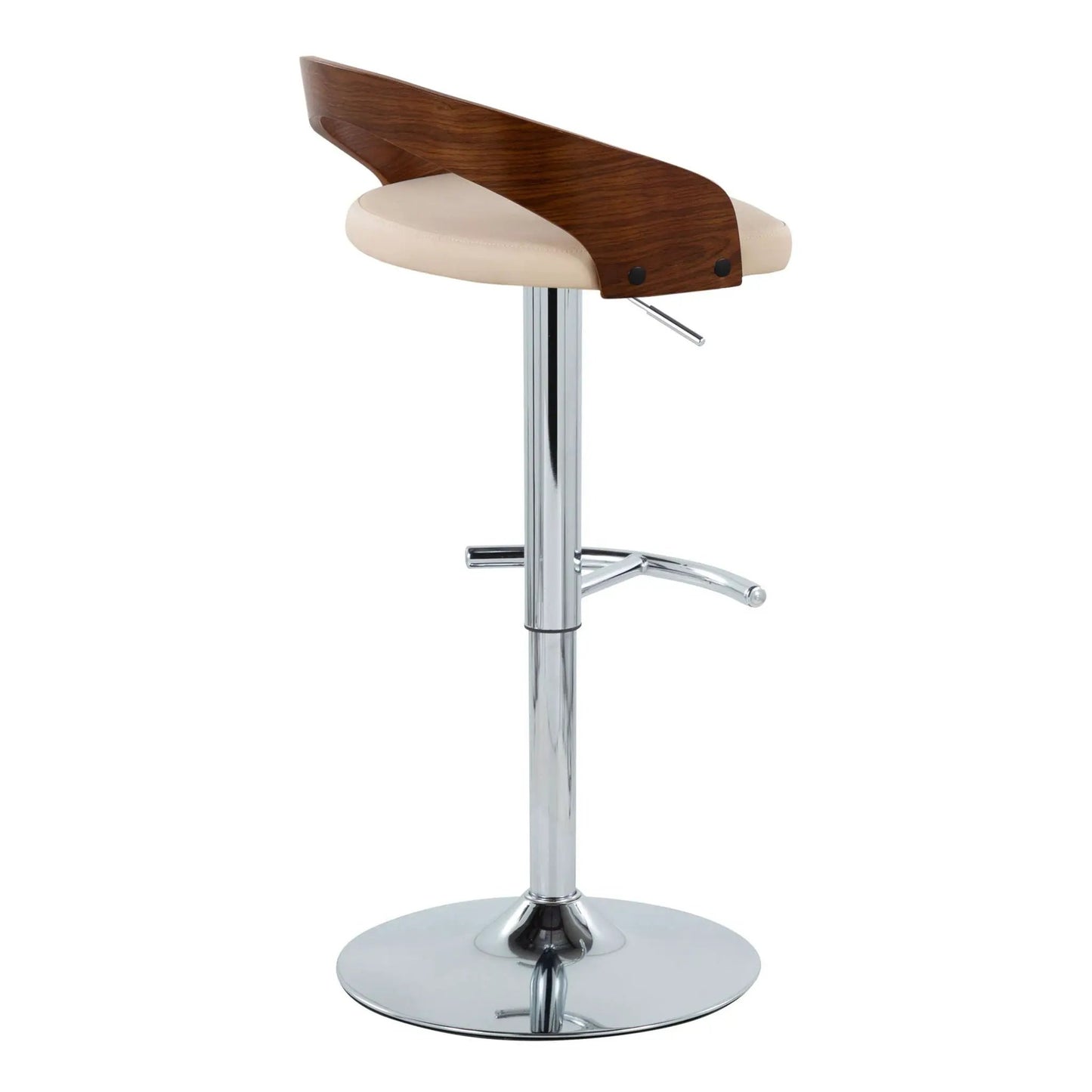Grotto Contemporary Adjustable Barstool Swivel
