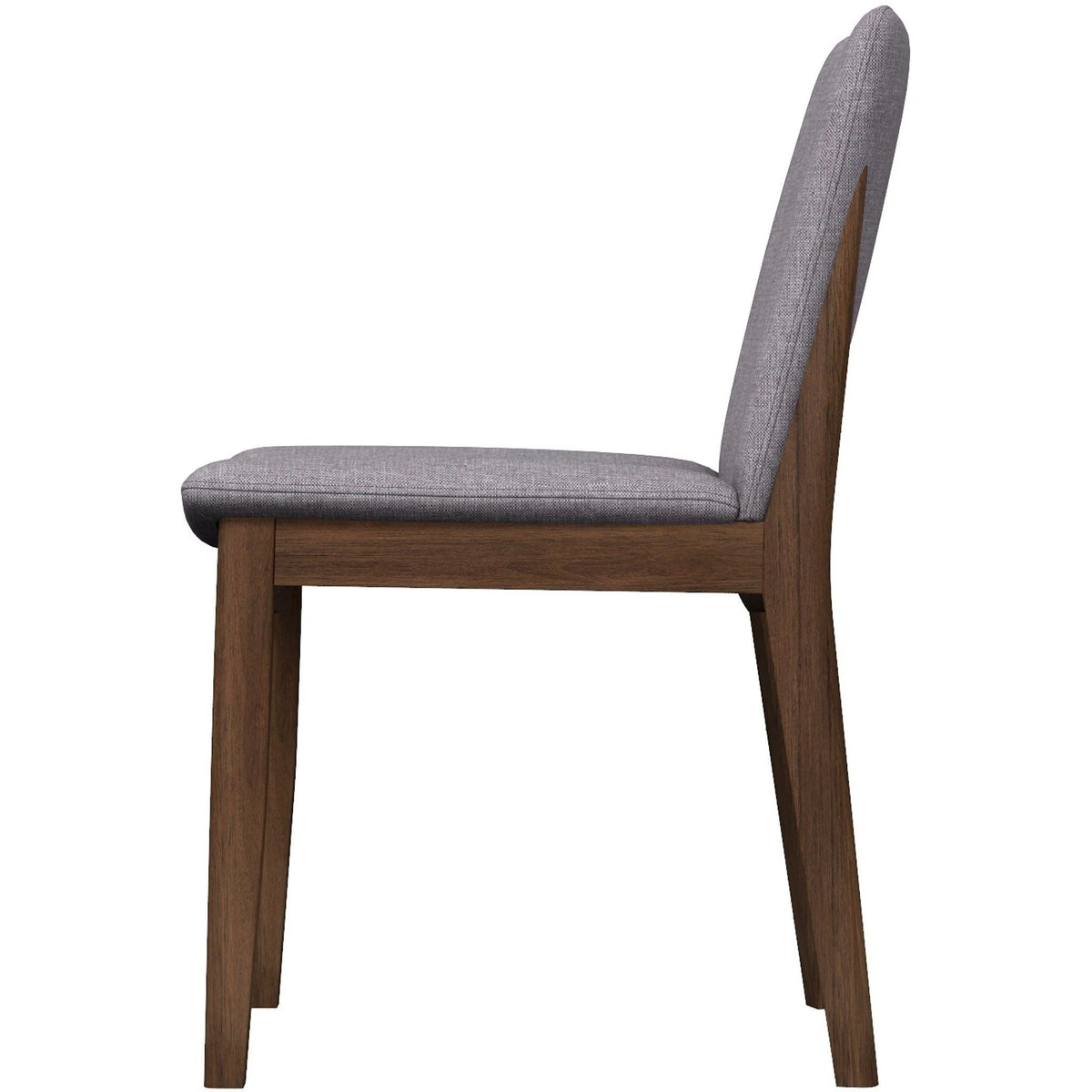 Mid-Century Modern dining chair gray fabric upholstery with wood legs HouseOfZazla on Tampa Home & Garden Store