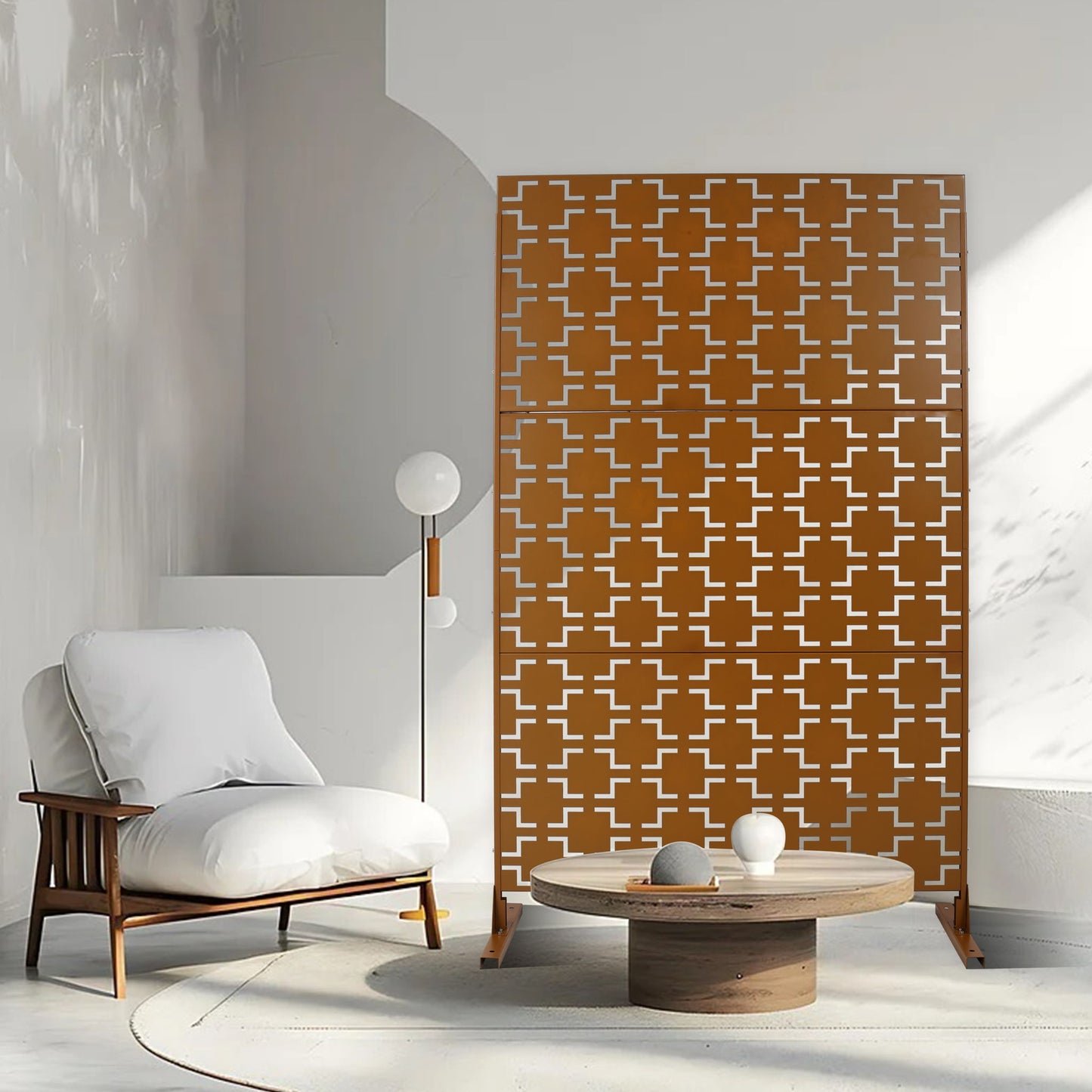 Sturdy Metal Outdoor and Indoor Privacy Screen