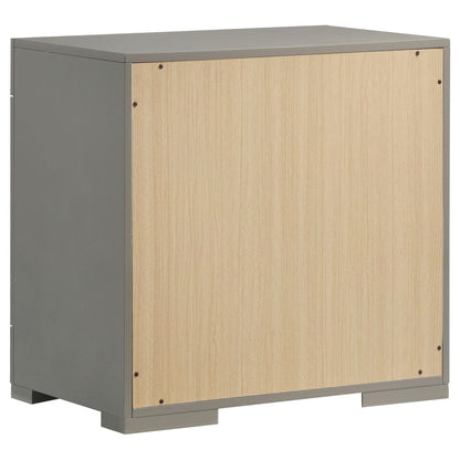 Pierce 4pc Bedroom Set with LED Lighting dresser in frame and wood panels by HouseOfZazla on Tampa Home & Garden Store