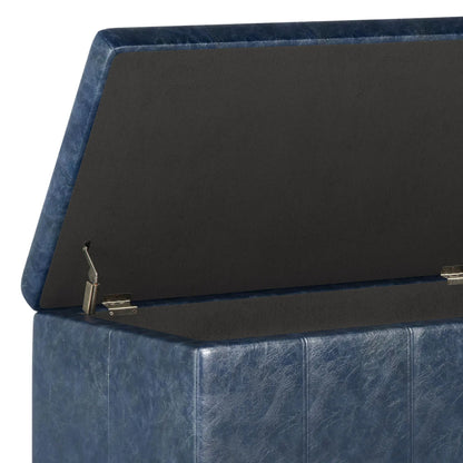 Dover Upholstered Storage Ottoman Bench with Lid