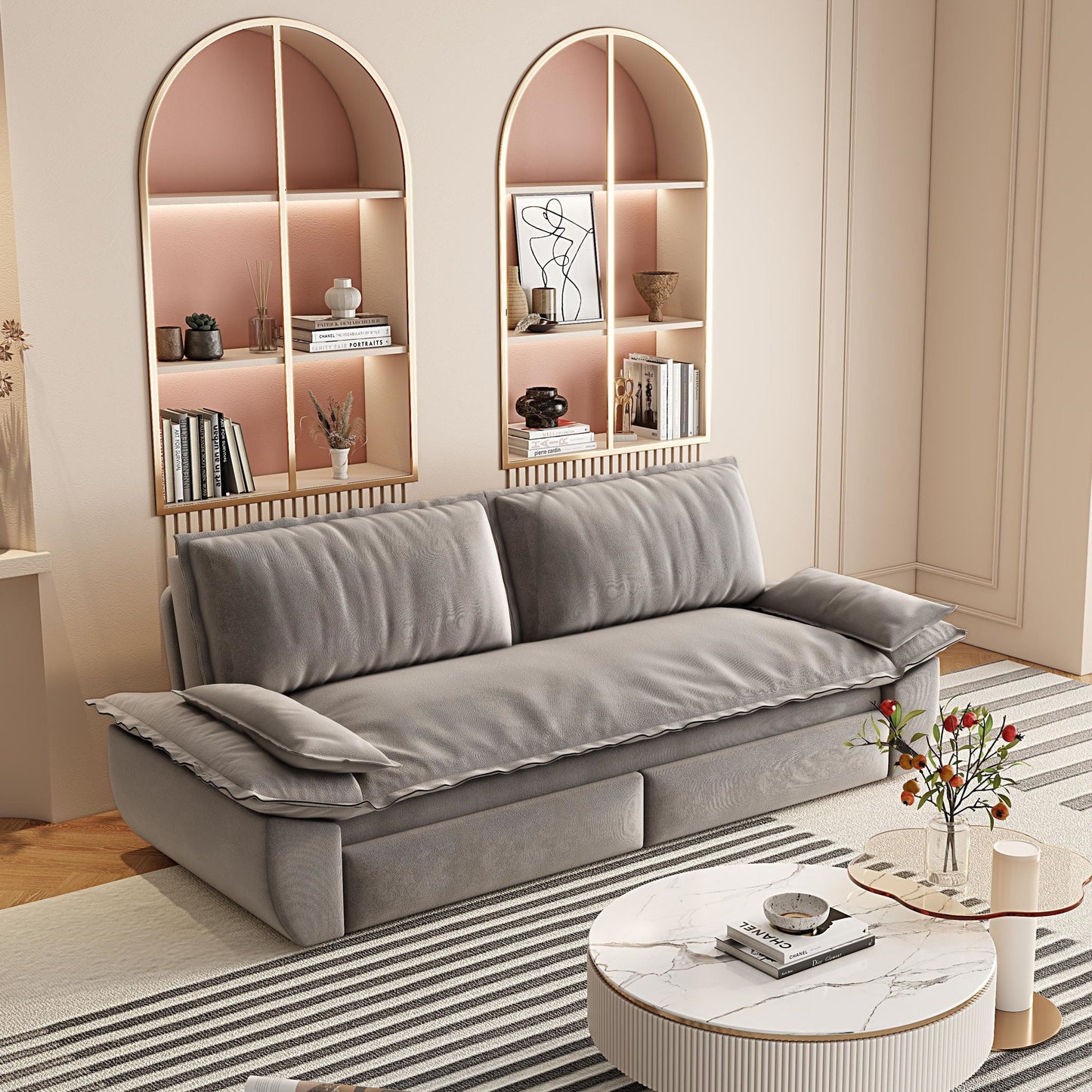 Queen Sleeper Bed and a 3 in 1 Convertible Sofa