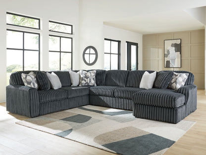 Midnight Madness Sectional and Jumbo Corduroy
