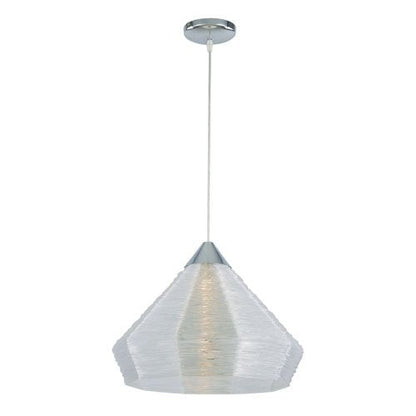 Trans Globe One Light Polished Chrome Pendant