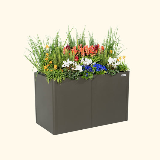 32" High Modern Raised Garden Bed 27"x 53" Midsize Metal - Tampa Home & Garden Store