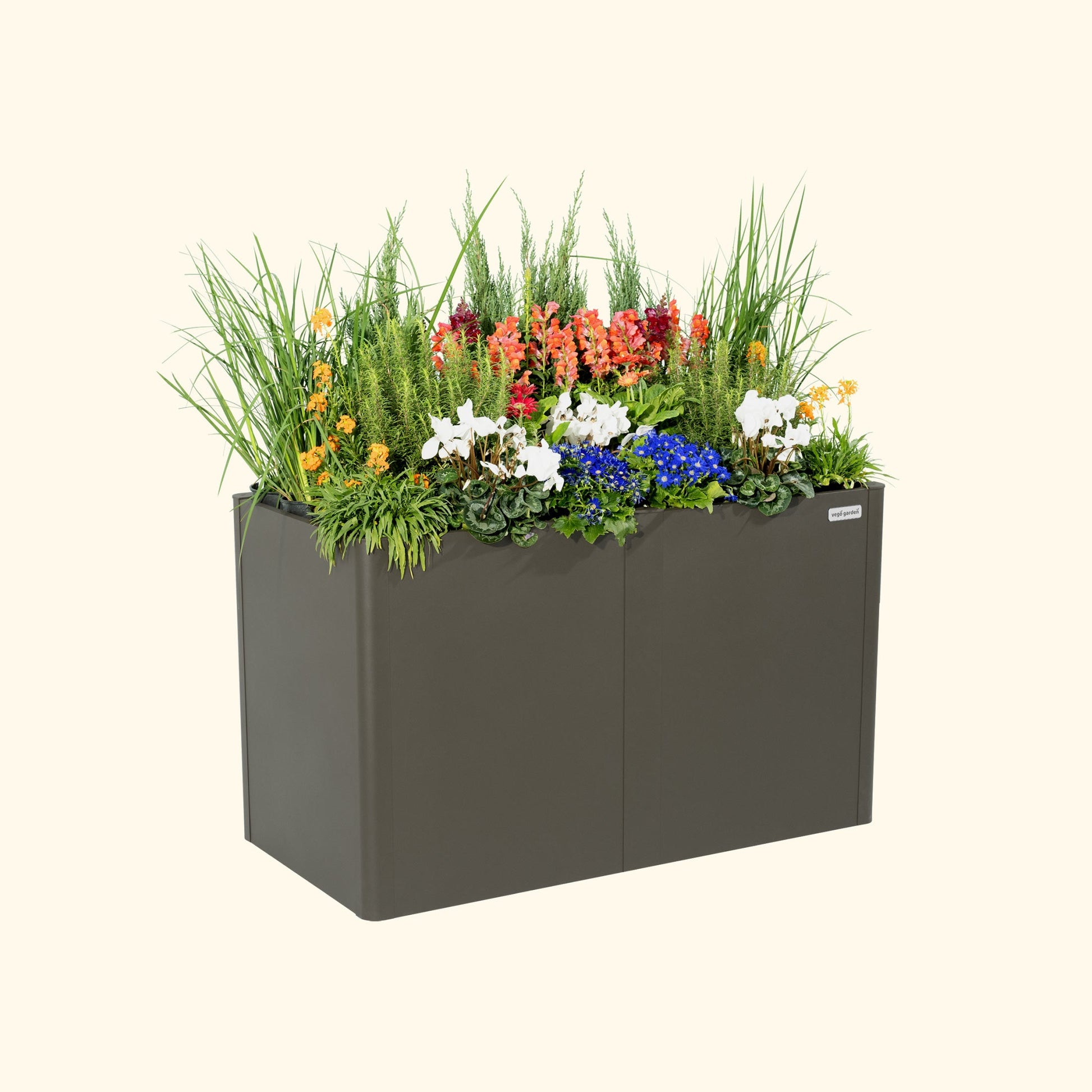 32" High Modern Raised Garden Bed 27"x 53" Midsize Metal - Tampa Home & Garden Store