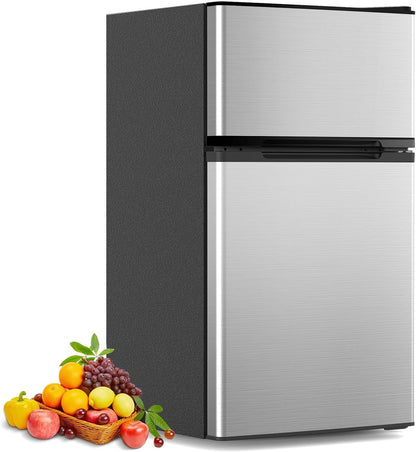 Mini-réfrigérateur avec congélateur de 3,2 pi³, réfrigérateur compact à deux portes 58087RRE0 