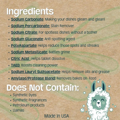 Green Llama EWG Verified Fragrance-Free Laundry Powder (60 loads) llama graphic on Tampa Home & Garden Store