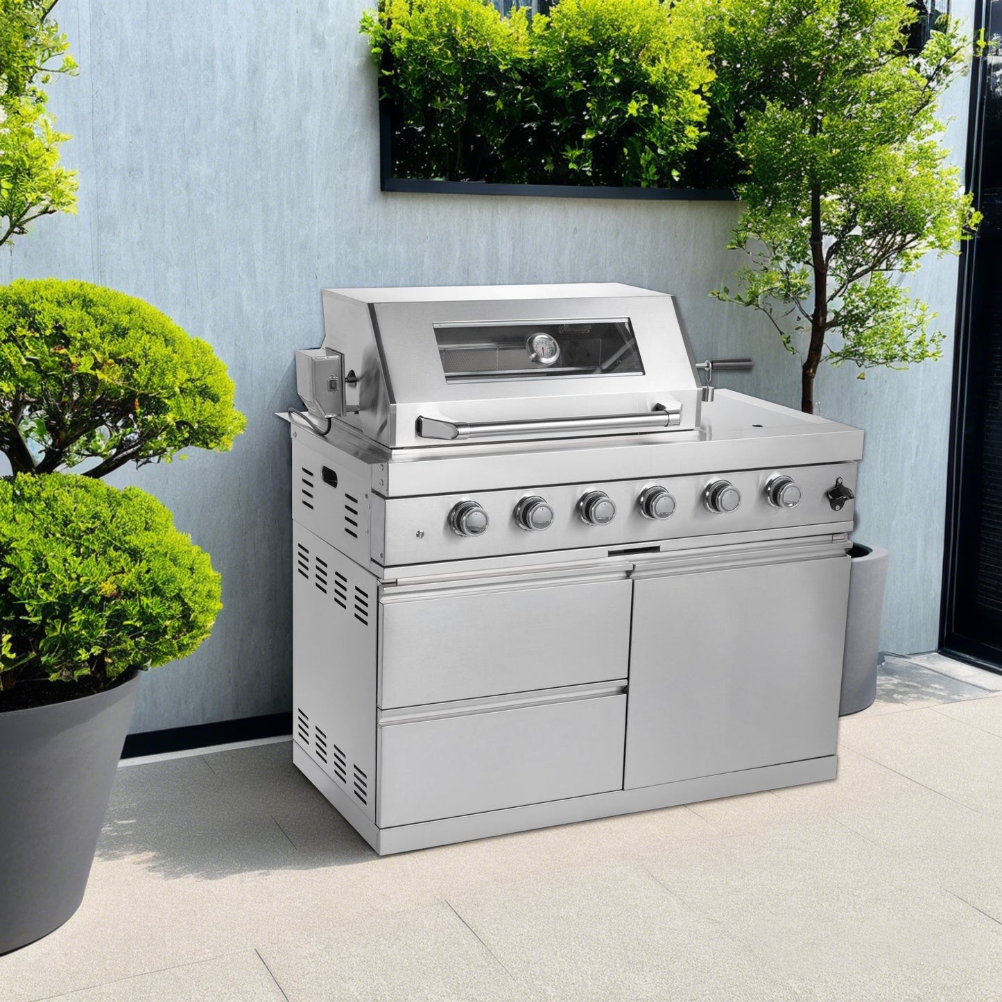 Four Burners Stainless Steel Gas Grill for Patio