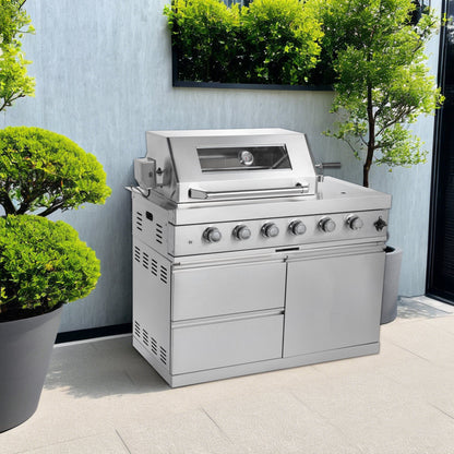 Four Burners Stainless Steel Gas Grill for Patio