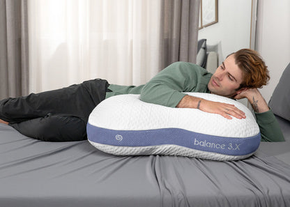 BedGear Balance Cuddle Curve White Pillow