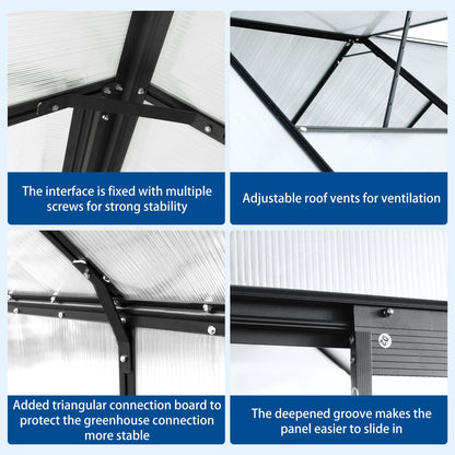 Outdoor Polycarbonate House and Raised Metal Base