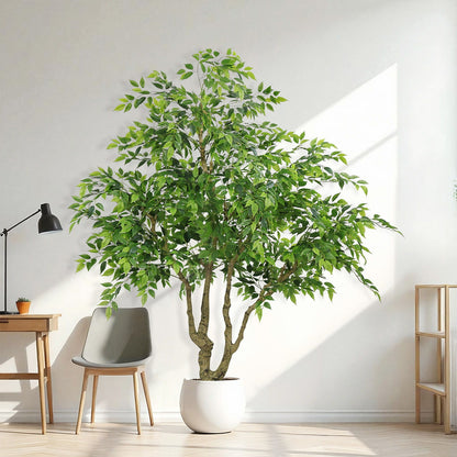 Large Artificial Green Banyan Tree With A Pot