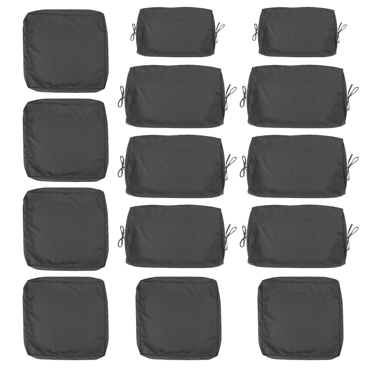 14 Pack Wicker Sofa Cushion and Back Covers