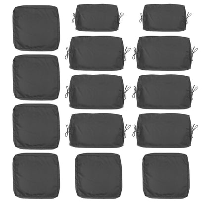 14 Pack Wicker Sofa Cushion and Back Covers