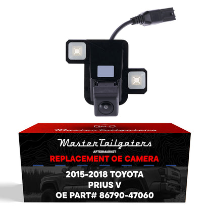 Master Tailgaters OEM backup camera for Toyota Prius V 2015-2018, black housing with connector on Tampa Home & Garden Store