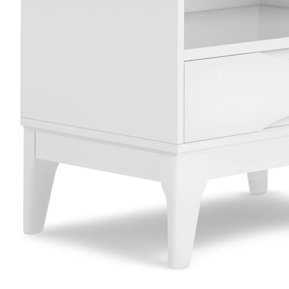 Adjustable bookcase with storage and wood shelves in white by HouseOfZazla on Tampa Home & Garden Store