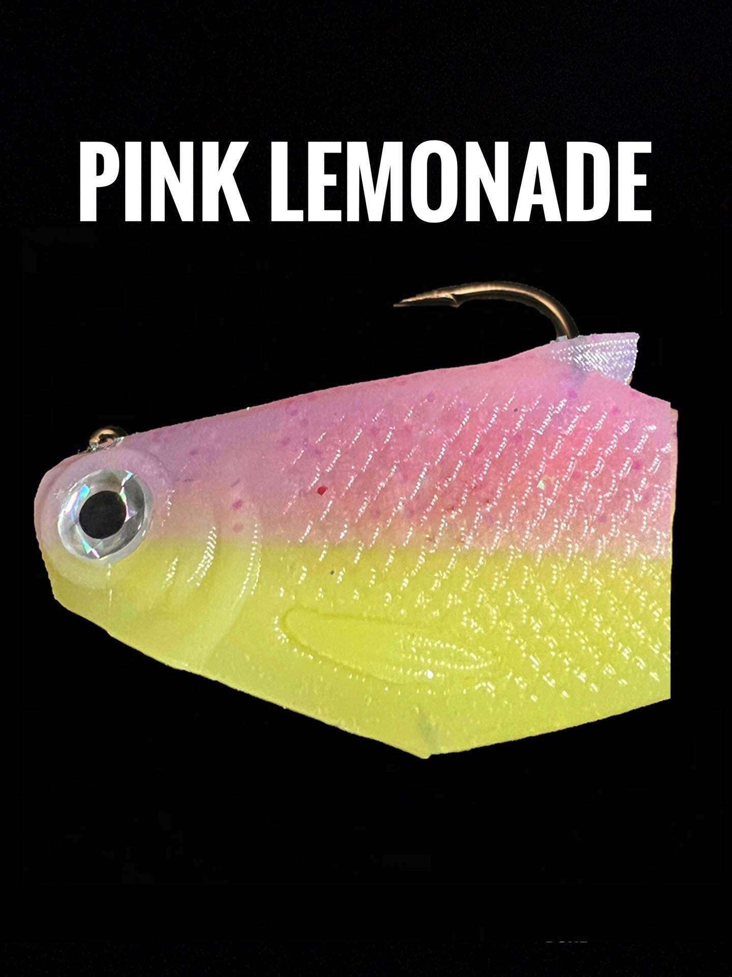 Bacca Burrito boot-tail soft swimbait pink lemonade by Bull Shad Swimbaits on Tampa Home & Garden Store