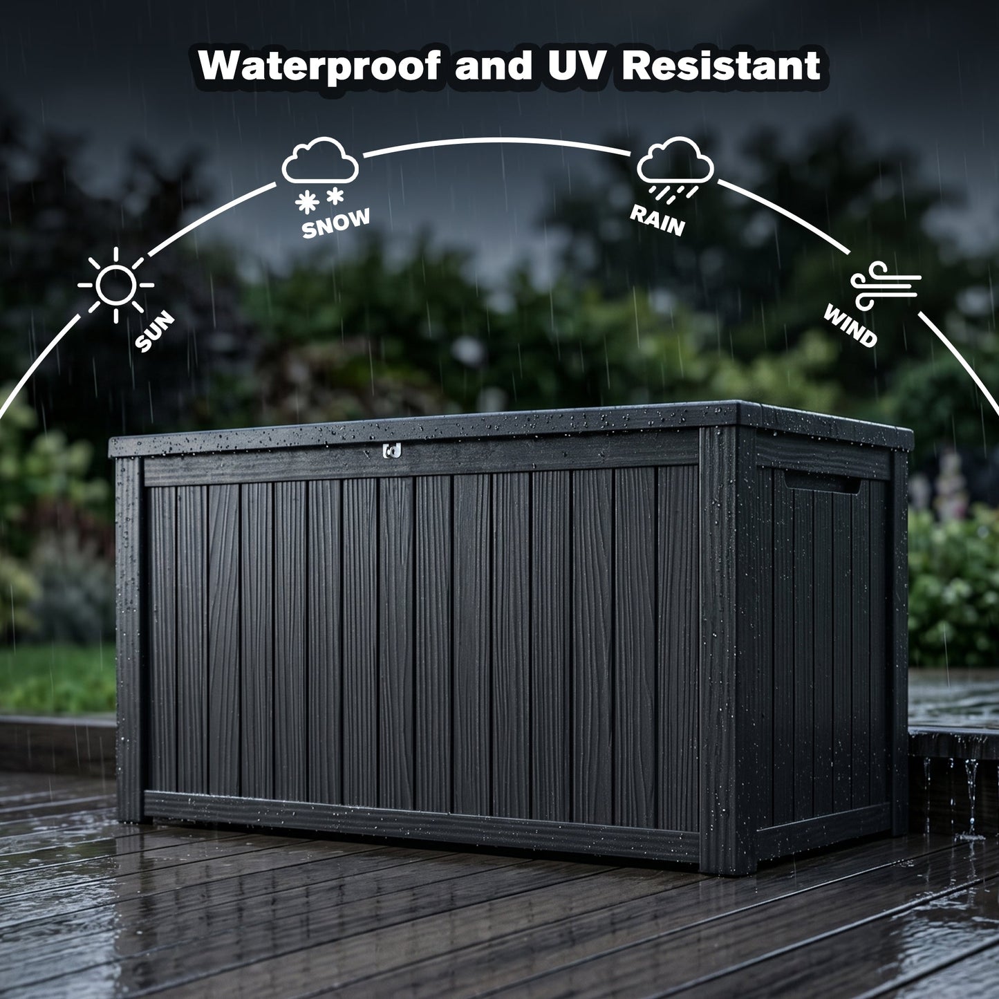 180 Gallon Outdoor Storage Deck Box for a Patio