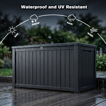 180 Gallon Outdoor Storage Deck Box for a Patio