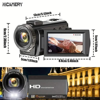 Camcorder bundle DailySale 16x zoom 1080P HD with LCD screen and two batteries on Tampa Home & Garden Store