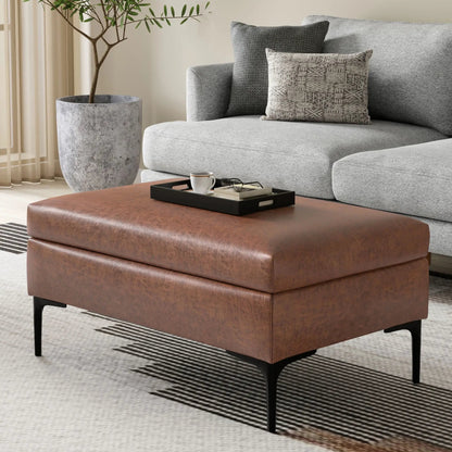 Rebecca Coffee Table Storage Ottoman Lift Lid