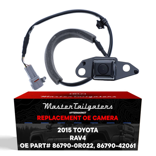 Backup camera OEM replacement for 2015 Toyota RAV4 by Master Tailgaters with wiring harness on Tampa Home & Garden Store