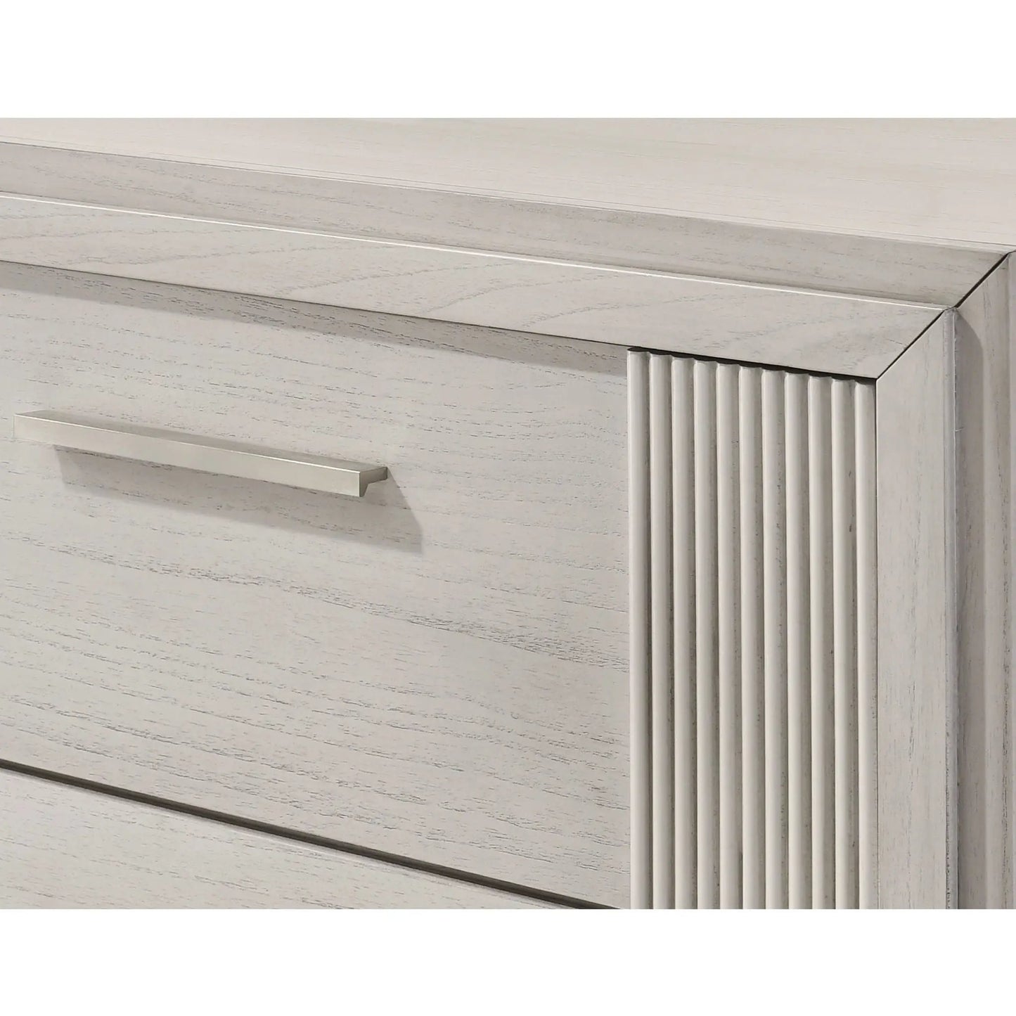 4 Drawer Tall Storage Chest White with distressed finish accent chest Unique Piece Furniture on Tampa Home & Garden Store