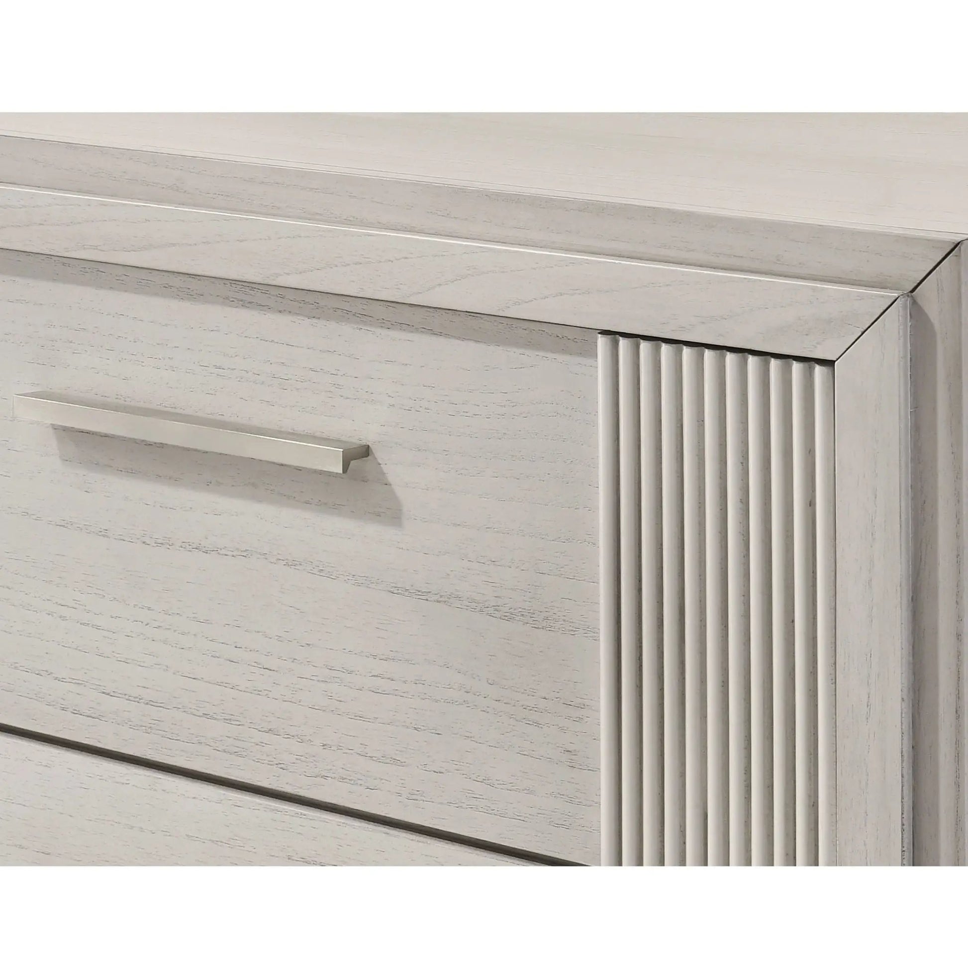 4 Drawer Tall Storage Chest White with distressed finish accent chest Unique Piece Furniture on Tampa Home & Garden Store