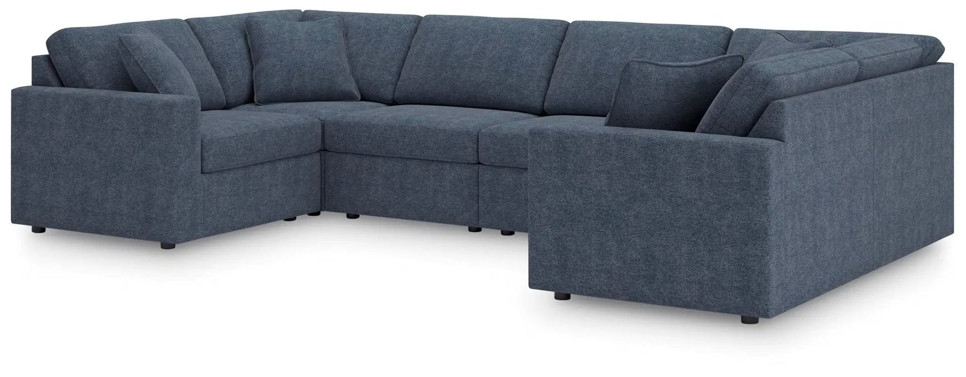 Modmax Sectional Ink blue upholstered L-shaped sofa by Unique Piece Furniture on Tampa Home & Garden Store