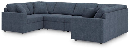 Modmax Sectional Ink blue upholstered L-shaped sofa by Unique Piece Furniture on Tampa Home & Garden Store