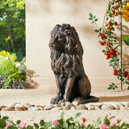 Indoor and Outdoor Resin Lion Guardian Statue