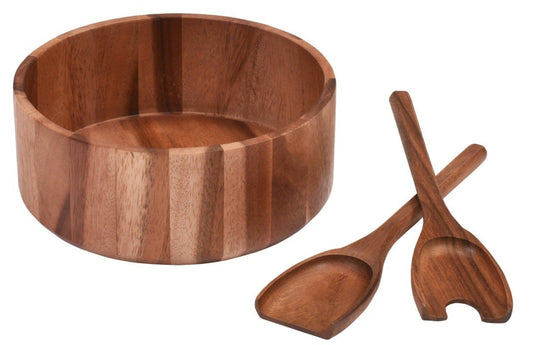 Large Salad Bowl with Servers - 327B3