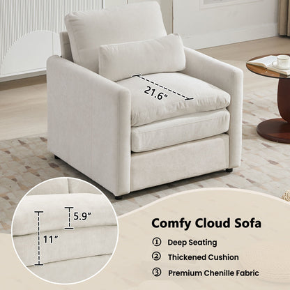 Cozy Upholstered Sofa Chair And Living Room Set